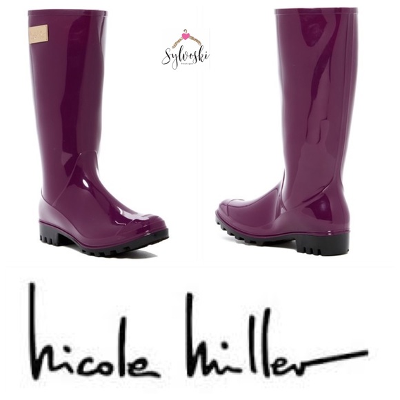 🔥Nicole Miller Rainy Day Rain Boot NWT - Picture 2 of 7